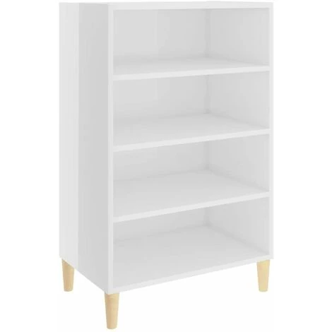 HAPPYSHOPPING Buffet Blanc Brillant 57x35x90 Cm Agglomere 2 HAPPYSHOPPING Buffet Blanc Brillant 57x35x90 Cm Agglomere – Image 2