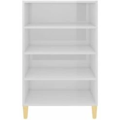 HAPPYSHOPPING Buffet Blanc Brillant 57x35x90 Cm Agglomere 8 HAPPYSHOPPING Buffet Blanc Brillant 57x35x90 Cm Agglomere -Buffet et enfilade Soldes 44635196 4