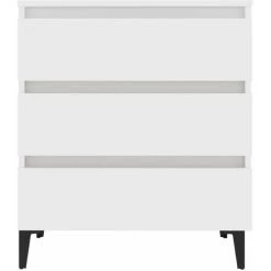 HAPPYSHOPPING Buffet Blanc 60x35x69 Cm Agglomere 8 HAPPYSHOPPING Buffet Blanc 60x35x69 Cm Agglomere -Buffet et enfilade Soldes 44635786 4