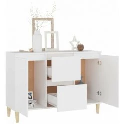 HAPPYSHOPPING Buffet Blanc 103,5x35x70 Cm Agglomere 7 HAPPYSHOPPING Buffet Blanc 103,5x35x70 Cm Agglomere -Buffet et enfilade Soldes 44635879 3