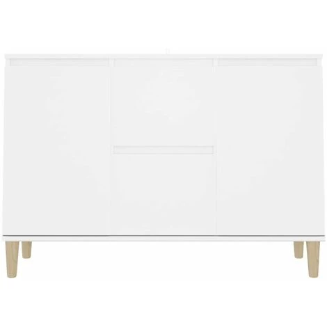 HAPPYSHOPPING Buffet Blanc 103,5x35x70 Cm Agglomere 5 HAPPYSHOPPING Buffet Blanc 103,5x35x70 Cm Agglomere – Image 5