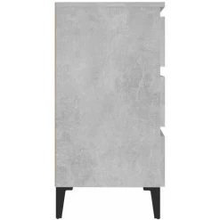 HAPPYSHOPPING Buffet Gris Beton 60x35x69 Cm Agglomere -Buffet et enfilade Soldes 44636877 5