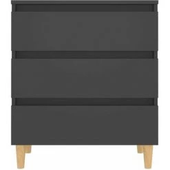 HAPPYSHOPPING Buffet Gris 60x35x69 Cm Agglomere 9 HAPPYSHOPPING Buffet Gris 60x35x69 Cm Agglomere -Buffet et enfilade Soldes 45112434 5