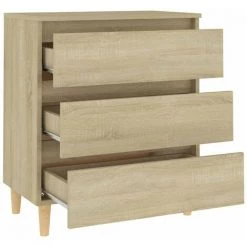 HAPPYSHOPPING Buffet Chene Sonoma 60x35x69 Cm Agglomere -Buffet et enfilade Soldes 45113080 4