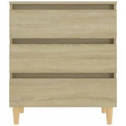 HAPPYSHOPPING Buffet Chene Sonoma 60x35x69 Cm Agglomere -Buffet et enfilade Soldes 45113080 5