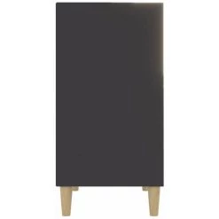 HAPPYSHOPPING Buffet Gris 57x35x70 Cm Agglomere -Buffet et enfilade Soldes 45114520 5