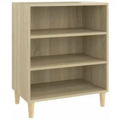 HAPPYSHOPPING Buffet Chene Sonoma 57x35x70 Cm Agglomere -Buffet et enfilade Soldes 45116263 2