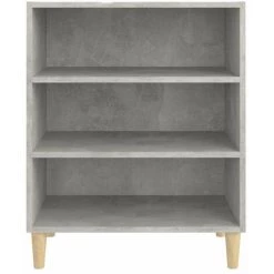HAPPYSHOPPING Buffet Gris Beton 57x35x70 Cm Agglomere -Buffet et enfilade Soldes 45117231 4