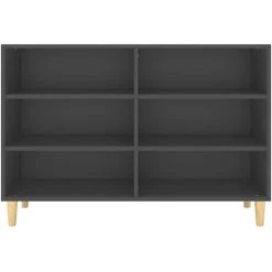 HAPPYSHOPPING Buffet Gris 103,5x35x70 Cm Agglomere 8 HAPPYSHOPPING Buffet Gris 103,5x35x70 Cm Agglomere -Buffet et enfilade Soldes 45120740 4