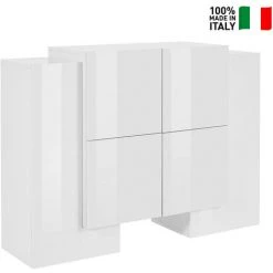 AHD AMAZING HOME DESIGN Buffet 6 Portes Design Moderne Salon 130cm Pillon Vaux -Buffet et enfilade Soldes 45340620 2