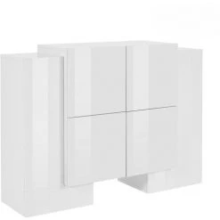 AHD AMAZING HOME DESIGN Buffet 6 Portes Design Moderne Salon 130cm Pillon Vaux -Buffet et enfilade Soldes 45340620 3