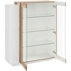 AHD AMAZING HOME DESIGN Vitrine Design Blanc Brillant Bois Salon New Coro Hem -Buffet et enfilade Soldes 45340639 4