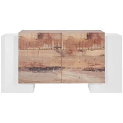 AHD AMAZING HOME DESIGN Buffet 4 Portes 2 Tiroirs Salon Cuisine 170cm Pillon Kaip Acero -Buffet et enfilade Soldes 45340650 4