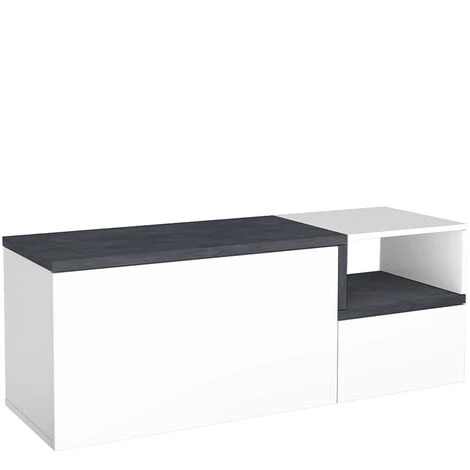 AHD AMAZING HOME DESIGN Meuble D’entrée Buffet Bas 2 Portes Compartiment Ouvert Zet Baix Ardesia 3 AHD AMAZING HOME DESIGN Meuble D’entrée Buffet Bas 2 Portes Compartiment Ouvert Zet Baix Ardesia – Image 3