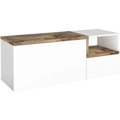 AHD AMAZING HOME DESIGN Meuble D’entrée 2 Portes Compartiment Ouvert Buffet Bas Zet Baix Acero 7 AHD AMAZING HOME DESIGN Meuble D’entrée 2 Portes Compartiment Ouvert Buffet Bas Zet Baix Acero -Buffet et enfilade Soldes 45683299 3