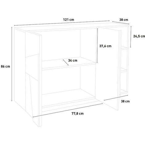 AHD AMAZING HOME DESIGN Meuble D’entrée Buffet Design Moderne 3 Portes Gris Ping Bronx M 5 AHD AMAZING HOME DESIGN Meuble D’entrée Buffet Design Moderne 3 Portes Gris Ping Bronx M – Image 5