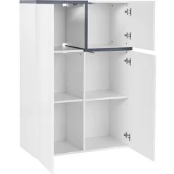 AHD AMAZING HOME DESIGN Buffet 3 Portes 80cm Entrée Design Moderne Zet Vaux Ardesia 8 AHD AMAZING HOME DESIGN Buffet 3 Portes 80cm Entrée Design Moderne Zet Vaux Ardesia -Buffet et enfilade Soldes 45683396 4