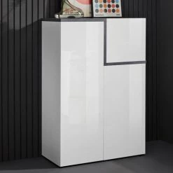 AHD AMAZING HOME DESIGN Buffet 3 Portes 80cm Entrée Design Moderne Zet Vaux Ardesia 9 AHD AMAZING HOME DESIGN Buffet 3 Portes 80cm Entrée Design Moderne Zet Vaux Ardesia -Buffet et enfilade Soldes 45683396 5