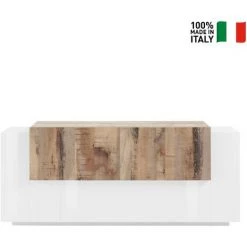 AHD AMAZING HOME DESIGN Buffet Salon Design 220cm Blanc Brillant Bois New Coro Kommode 6 AHD AMAZING HOME DESIGN Buffet Salon Design 220cm Blanc Brillant Bois New Coro Kommode -Buffet et enfilade Soldes 45683423 2