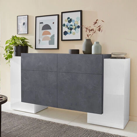 AHD AMAZING HOME DESIGN Buffet 170cm 4 Portes 2 Tiroirs Salon Design Pillon Kaip Ardesia 1 AHD AMAZING HOME DESIGN Buffet 170cm 4 Portes 2 Tiroirs Salon Design Pillon Kaip Ardesia