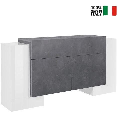 AHD AMAZING HOME DESIGN Buffet 170cm 4 Portes 2 Tiroirs Salon Design Pillon Kaip Ardesia 2 AHD AMAZING HOME DESIGN Buffet 170cm 4 Portes 2 Tiroirs Salon Design Pillon Kaip Ardesia – Image 2