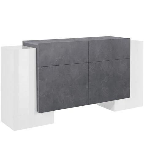 AHD AMAZING HOME DESIGN Buffet 170cm 4 Portes 2 Tiroirs Salon Design Pillon Kaip Ardesia 3 AHD AMAZING HOME DESIGN Buffet 170cm 4 Portes 2 Tiroirs Salon Design Pillon Kaip Ardesia – Image 3