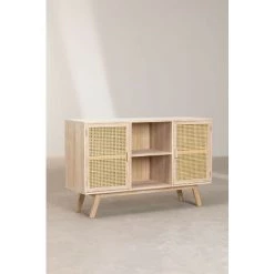 Buffet En Bois Ralik Design SKLUM Bois De Paulownia - Osier Bois Naturel - Bois Naturel Bois Naturel -Buffet et enfilade Soldes 45738983 3