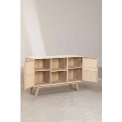 Buffet En Bois Ralik Design SKLUM Bois De Paulownia - Osier Bois Naturel - Bois Naturel Bois Naturel -Buffet et enfilade Soldes 45738983 5