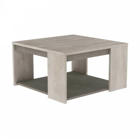 DANSMAMAISON Table Basse Carrée Double Plateaux - LYON - L 80 X L 80 X H 44 Cm - Bois Clair 5 DANSMAMAISON Table Basse Carrée Double Plateaux - LYON - L 80 X L 80 X H 44 Cm - Bois Clair – Image 5