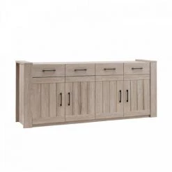 DANSMAMAISON Buffet 4 Portes 4 Tiroirs Chêne - PYLA - L 217.5 X L 44.5 X H 90 Cm - Bois 5 DANSMAMAISON Buffet 4 Portes 4 Tiroirs Chêne - PYLA - L 217.5 X L 44.5 X H 90 Cm - Bois -Buffet et enfilade Soldes 45793099 2