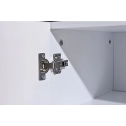 ORGANNICE Buffet Moderne Blanc Brillant Avec éclairage Led Variable, Buffet Salon Et Salle à Manger 150cm - Blanc -Buffet et enfilade Soldes 45951437 3