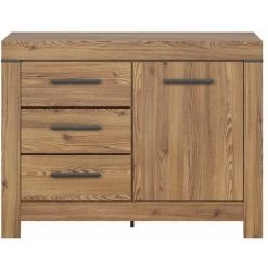 HUCOCO WIBORG - Buffet Style Moderne Salon/chambre/salle à Manger - 112x85x45 - 4 Tiroirs+1 Porte - Bois 4 HUCOCO WIBORG - Buffet Style Moderne Salon/chambre/salle à Manger - 112x85x45 - 4 Tiroirs+1 Porte - Bois -Buffet et enfilade Soldes 46050680 2