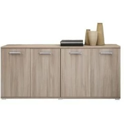 ARGONAUTA ITALIA Meuble Polyvalent Meuble De Salon En Bois Mélaminé Orme 180x45xh.80 Cm