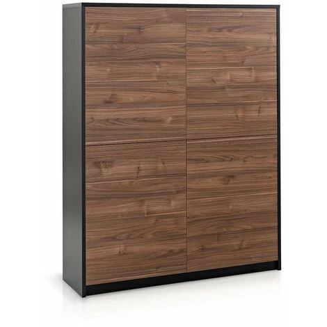 TFT HOME FURNITURE Buffet MILANO Noir/noyer 1 TFT HOME FURNITURE Buffet MILANO Noir/noyer