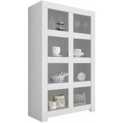 TFT HOME FURNITURE Buffet/Bibliothèque PANAMA Blanc