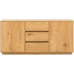 DECO IN PARIS Buffet Enfilade 3 Tiroirs 2 Portes En Bois Couleur Chêne SACHA - Bois Clair 7 DECO IN PARIS Buffet Enfilade 3 Tiroirs 2 Portes En Bois Couleur Chêne SACHA - Bois Clair -Buffet et enfilade Soldes 46360220 3