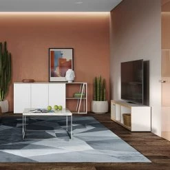 TEMAHOME - Buffet ALBI Chêne Clair Et Blanc Laqué - Rovere Chiaro E Lacca Bianca -Buffet et enfilade Soldes 46476961 5