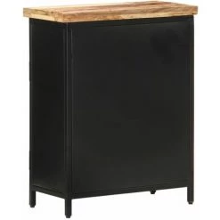 TRUE DEAL Buffet 60x30x76 Cm Bois De Manguier Brut -Buffet et enfilade Soldes 46827001 4