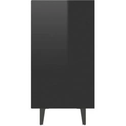 ASUPERMALL Buffet Noir Brillant 103,5x35x70 Cm Agglomere 9 ASUPERMALL Buffet Noir Brillant 103,5x35x70 Cm Agglomere -Buffet et enfilade Soldes 46890468 5