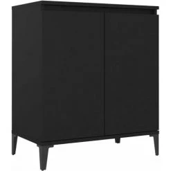 ASUPERMALL Buffet Noir 60x35x70 Cm Agglomere -Buffet et enfilade Soldes 46890474 2