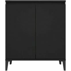 ASUPERMALL Buffet Noir 60x35x70 Cm Agglomere -Buffet et enfilade Soldes 46890474 5