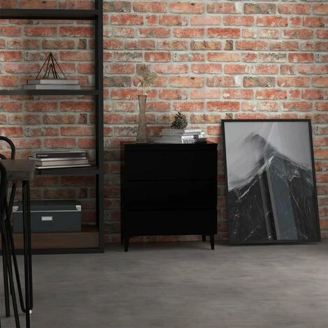 ASUPERMALL Buffet Noir 60x35x69 Cm Agglomere 1 ASUPERMALL Buffet Noir 60x35x69 Cm Agglomere