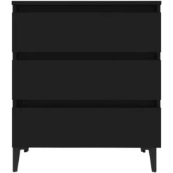 ASUPERMALL Buffet Noir 60x35x69 Cm Agglomere 8 ASUPERMALL Buffet Noir 60x35x69 Cm Agglomere -Buffet et enfilade Soldes 46890481 4