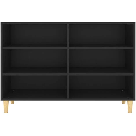 ASUPERMALL Buffet Noir 103,5x35x70 Cm Agglomere 4 ASUPERMALL Buffet Noir 103,5x35x70 Cm Agglomere â Image 4