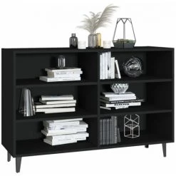 ASUPERMALL Buffet Noir 103,5x35x70 Cm Agglomere -Buffet et enfilade Soldes 46890504 3
