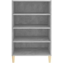 ASUPERMALL Buffet Gris Beton 57x35x90 Cm Agglomere -Buffet et enfilade Soldes 46890591 4