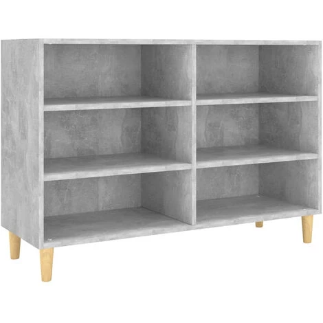 ASUPERMALL Buffet Gris Beton 103,5x35x70 Cm Agglomere 2 ASUPERMALL Buffet Gris Beton 103,5x35x70 Cm Agglomere – Image 2