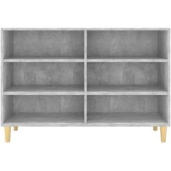 ASUPERMALL Buffet Gris Beton 103,5x35x70 Cm Agglomere 8 ASUPERMALL Buffet Gris Beton 103,5x35x70 Cm Agglomere -Buffet et enfilade Soldes 46890603 4