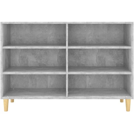 ASUPERMALL Buffet Gris Beton 103,5x35x70 Cm Agglomere 4 ASUPERMALL Buffet Gris Beton 103,5x35x70 Cm Agglomere – Image 4