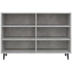 ASUPERMALL Buffet Gris Beton 103,5x35x70 Cm Agglomere -Buffet et enfilade Soldes 46890609 4